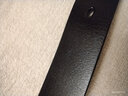 莎拉.帕加诺男士皮带真皮腰带男头层牛皮铜扣针扣裤带休闲商务牛皮带耐用 黑色 120cm 实拍图