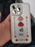 Smorss 适用苹果15promax手机壳 iphone15promax保护套 全包镜头彩绘款超薄小羊皮硅胶防摔软壳 柿柿顺心 实拍图