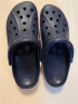 卡骆驰（crocs）男鞋女鞋洞洞鞋 贝雅卡骆班克骆格轻便透气情侣鞋拖鞋沙滩鞋凉鞋 经典克骆格-全黑色 36-37  /M4W6/220mm 实拍图