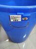 木野村大水桶塑料桶大号大容量带盖加厚食品级胶桶大白桶储水桶家用圆桶 蓝色（带盖） 150L桶口外径63高71cm 实拍图