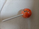 费罗伦棒棒糖可以吃很久的糖jawbreaker大白魔法球糖果大棒棒糖超大圆球 5.7厘米活力橙【带棒柄】 4.5厘米 实拍图