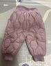 minibala【三防羽绒裤】迷你巴拉巴拉男童女童休闲裤冬季宝宝高腰护肚长裤 粉红60049 110 【充绒量30.3g】 实拍图