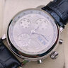 【二手95新】万宝龙明星系列 时光行者系列 自动机械手表 石英表 二手男表 08458计时白盘数字面皮带款38表径 实拍图