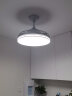 雷士照明（NVC）吊扇灯银色风扇灯客厅餐厅隐形扇变频带遥控无极调光调色大瓦数led米家高亮灯具 实拍图