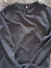 罗蒙含桑蚕丝长袖T恤男士POLO上衣冰丝圆领体恤衫打底衫男装 藏青 XL  实拍图