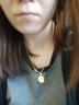 千影珠宝黄金项链吊坠9999足金女款真金玫瑰花坠子素金挂坠送情人礼物 一套足金 重5.18-5.3g(含工费30) 实拍图