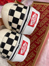 VANS范斯官方 经典款Slip-On黑白棋盘格经典一脚蹬鞋帆布鞋低帮 黑白棋盘格 38.5 实拍图
