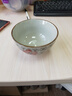 和风四季日式釉下彩餐具陶瓷饭碗家用米饭碗手绘陶瓷碗汤碗米饭碗复古 4.5英寸红富贵螺纹饭碗碗(250ml) 实拍图