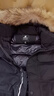 君羽户外羽绒服男中长款800蓬白鹅绒工装风加厚防风保暖鹅绒服C52035 黑色 M （推荐121-140斤） 实拍图