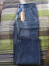 善己秋冬季新款刺绣牛仔裤女善己高腰宽松阔腿裤垂感拖地直筒长裤潮 牛仔蓝 3XL【现货发售】 实拍图