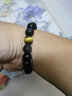 百老石 天然彩虹眼黑曜石雕刻珠双貔貅手链 虎眼石男女款手串10mm-16mm  彩虹眼双貔貅手链（12mm） 实拍图