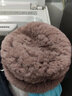 幕加格皮草帽子女冬季中老年保暖兔毛老太妈妈奶奶加厚防寒帽围巾t2589 豆沙色 (单顶帽子)均码有弹性 实拍图