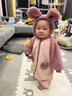 papa爬爬秋冬季男女宝宝动物爬服连体衣加厚抱抱绒保暖婴儿哈衣 小兔宝宝 80cm 实拍图