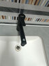 DETBOm全铜体水龙头抽拉式龙头卫生间台上盆三功能出水漱口冷热伸缩 雅黑抽拉上出水款 实拍图