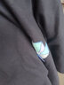大鱼界线纯色t恤男潮牌潮流百搭ins宽松半袖男夏季新款青少年衣服男生短袖 风车-黑色 L(120-135斤） 实拍图