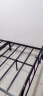 劲豹铁艺床1.5米铁架床 欧式铁床双人床金属 现代简约出租房宿舍床架 黑色排骨架-质量升级 1200*2000 实拍图