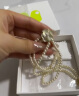 AJIDOU阿吉豆山茶花系列复古风优雅双层珍珠项链 米白色 长32cm延长链3.8cm花卉直径1.7 晒单实拍图