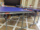 红双喜乒乓球台T616M小型室内乒乓球桌 带脚轮可折叠家庭娱乐训练贈网架 T616M小型乒乓球台/单折式带脚轮 实拍图