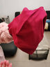 飞翔兔全棉睡帽纯棉秋冬薄保暖防寒男女睡觉厚包头套头巾光头化疗月子帽 秋冬薄款纯棉套头帽-暗红色 XL码(头围59-61cm) 实拍图