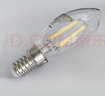 飞利浦（PHILIPS）LED水晶灯泡E14螺口蜡烛灯尖泡摇曳泡椒泡吊灯吸顶灯光源节能灯泡 4瓦透明尖泡【10只装】黄光 实拍图