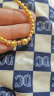 曼卡龙足金黄金手链古法珐琅六字真言转运珠圆珠手串礼物送女友 约11.34g 晒单实拍图