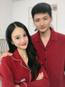 歌佰芬本命年情侣睡衣纯棉春秋冬季新婚休闲家居服结婚可外穿大红色睡衣 AA7742莱卡棉拉架 2XL 女+男XL 实拍图