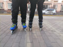 美洲狮（COUGAR） 可调码溜冰鞋成人旱冰鞋轮滑鞋 欧盟品质 308N(升级款) 黑蓝 M(37-40码) 实拍图