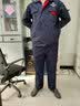 领灿 劳保工作服男装耐脏耐磨男士工服春秋工装套装工服长袖上衣定制 丝A518藏蓝 3XL /185【170-185斤】 套装 实拍图