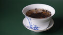 千峰越瓷 国瓷盖碗茶杯 茶碗大号茶具 泡茶碗 陶瓷白瓷三才盖碗 竹 实拍图