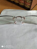 菲尔渡边 钻石切边眼镜镶钻 男款钛无框眼镜架镜框 配成品近视眼镜Q6眼镜 超轻纯钛架+1.61急速变色套餐 实拍图