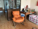 伽汀斯特摇摇椅成人懒人沙发椅子阳台躺椅单人沙发客厅家用网红午睡休闲椅 橙色+脚踏（科技布） 晒单实拍图