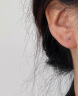 银奥纯999银耳钉女2024新款耳骨养耳洞耳饰情人节礼物 耳钉4对（3mm+4mm+5mm+6mm各1对) 实拍图