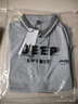 JEEP SPIRIT吉普短袖T恤男polo半袖新款男士夏季t恤衫商务休闲翻领上衣体恤纯 T118 深灰 L (110-125斤) 实拍图