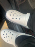 卡骆驰（crocs）洞洞鞋男鞋女鞋 25夏季新款贝雅拖鞋轻便透气情侣鞋沙滩鞋凉鞋 骨白经典克骆格/现货速发 45 -46  /M11/290mm 实拍图