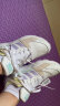 阿迪达斯（adidas）女鞋跑步鞋 春季新款缓震耐磨透气轻便低帮训练休闲运动鞋 HP7719/灰-粉色/清风鞋 38(内长235mm) 实拍图