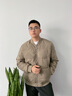 千纸鹤男装短款男士羽绒服新款商务休闲保暖防寒棒球领外套男爸爸冬装 01C卡其 2XL 实拍图