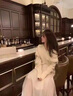 妍莉芬长袖连衣裙春季新款女装套装2025年新品法式针织吊带长裙子春秋 白色毛衣＋吊带裙 M【建议95斤-105斤】 实拍图