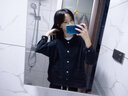 Actual Self假发片卷发蓬松大波浪自然仿真假发女长发隐形接发贴片夏 经典长直发 黑棕色- 60cm 【3片装】 自然黑 实拍图