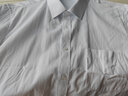 凡客诚品衬衫男商务易打理纯色西服正装衬衣男士白衬衫 短-白斜纹 43 卡码建议拍大一码 实拍图
