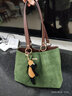 CLEVER & KETCH包包女包单肩包2025通勤托特包大容量女士手提包生日礼物送女友 绿色 实拍图