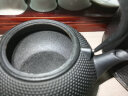 瓷牌茗茶具（cipaiming teaset） 围炉煮茶铁壶火碳炉风炉铸铁茶具煮茶烧水家用户外木炭炉 伍德炭炉+0.9升黑丁铁壶 实拍图