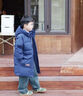保姆贝贝儿童羽绒服中长款男款过膝2025冬季新款加厚中大童男童学生外套 藏青色 130 实拍图