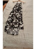 莎妮朵罗夏装新款女装宽松减龄碎花显瘦款裙子显瘦吊带雪纺连衣裙16818 黑色 5XL建议190-210斤穿着 实拍图