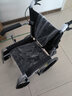 亿佰康 轮椅折叠老人轻便 手动轮椅 旅游便携轮椅 免充气轮椅车 儿童轮椅 16寸小轮椅 折叠轮椅黑色 实拍图
