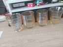 乐唯诗（LOVWISH）年年有鱼玻璃水杯创意锦鲤玻璃杯叠叠杯茶水杯酒杯四件套装可堆叠 锦鲤叠叠杯【金色】4件套 实拍图