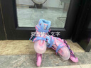迪士尼（Disney）轮滑鞋儿童女闪光溜冰鞋女童男可调旱冰鞋滑冰鞋直排滑轮鞋套装 报班新款钢铁侠8闪+护具7件套+包 L （平时鞋码32-37码） 实拍图