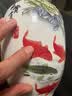 景德镇花瓶陶瓷摆件薄胎新中式插花家居客厅酒柜博古架瓷器装饰品 富贵有余冬瓜瓶 实拍图