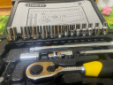 史丹利（Stanley）35件套6.3mm系列公制组套工具箱套装 多功能家用手动工具箱 五金工具组合套装94-691 实拍图