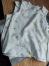 盛哲卡 婴儿衣服新生儿半背衣护肚背心0-3个月宝宝无袖上衣挖背防溢内衣 蓝色（1包2件） 52码(半背设计） 实拍图