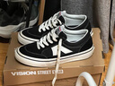 VISION STREET WEAR官方 STICK复古经典低帮翻毛皮帆布鞋运动休闲板鞋男女多色 经典黑 43 实拍图